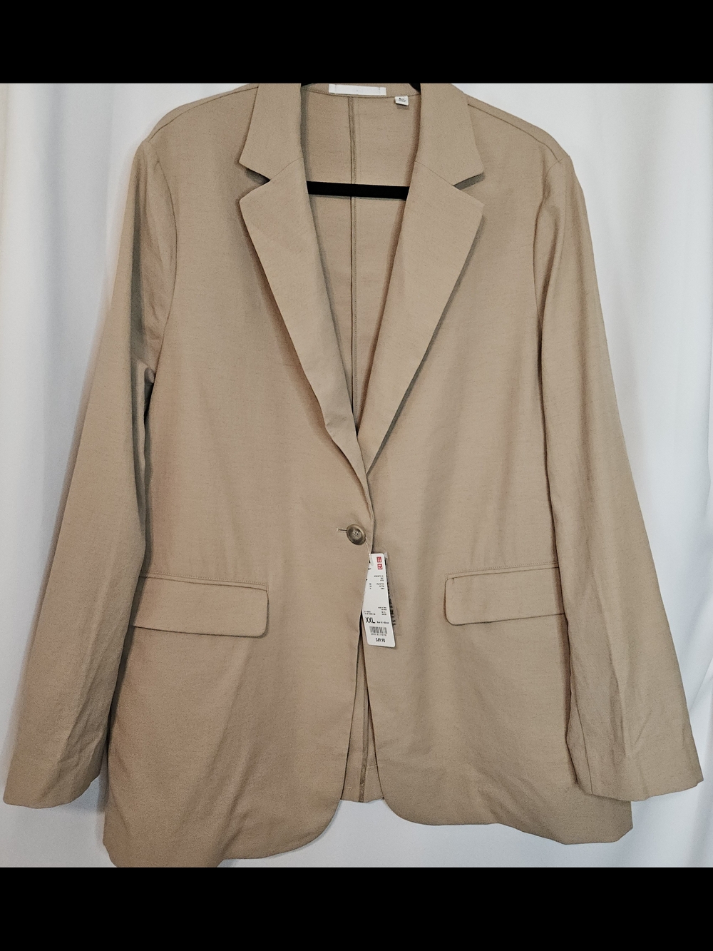 Uniqlo Women's Tan Single-Button Blazer
